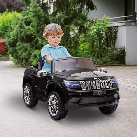 Voiture électrique enfant Jeep Grand Cherokee noir avec télécommande