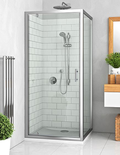 Paroi de douche fixe avec porte réversible verre clair EI FIX EQUI - ROTH - 1406000051