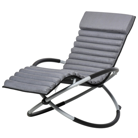 Chaise longue à bascule pliable rocking chair design contemporain