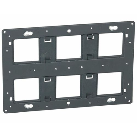 Support universel BATIBOX à vis 2 x 3 / 2 x 6 postes pour Mosaic, Céliane ou Soliroc 08 modules - LEGRAND - 419592