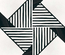 CAPRICE DECO - ORIGAMI B&W - carrelage 20x20 cm aspect carreaux de ciment blanc et noir