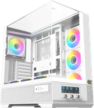 Boitier Moyen Tour ATX Xigmatek Vision RGB avec panneaux vitrés (Blanc)