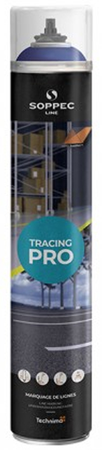 Peinture de marquage au sol TRACING® PRO système PureSPRAY bleu RAL 5017 aérosol 750ml - SOPPEC - 152001O