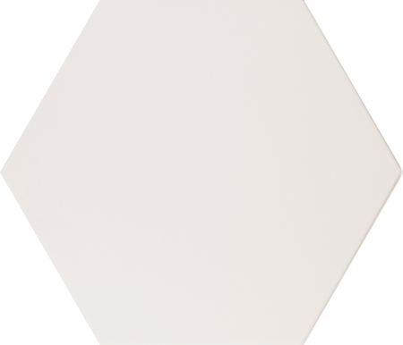 ALCHIMIA BIANCO - 26,6x23 CM - Carrelage hexagonal uni blanc mate