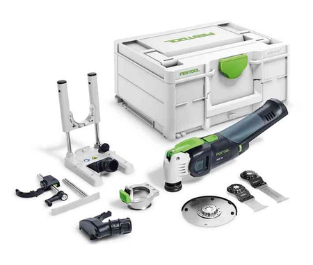 Scie oscillante 18V Vecturo OSC 18 E-Basic-Set (sans batterie ni chargeur) + coffret Systainer + accessoires - FESTOOL - 576592