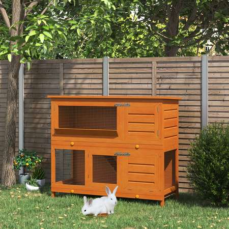 Cage a lapin poulailler clapier en bois