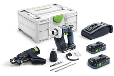 Visseuse pour plaquiste 18V DURADRIVE DWC 18-4500 HPC 4.0 I-Plus + 2 batteries BO 18 Li 4,0 Ah + chargeur TCL + Systainer SYS3 - FESTOOL - 576502