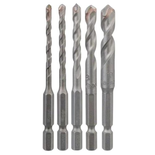 Coffret de 5 forets pour carrelage HEX-9 Ceramic 4 - 5 - 6 - 8 - 10mm - BOSCH - 2608589528
