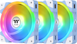 Lot de 3 Ventilateurs de boitier Thermaltake SwaFan EX RGB - 12cm (Bleu)