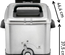 Tefal Oleo Clean Friteuse semi-professionnelle 3,5 L, 2300 W, Jusqu'à 6 pers, Filtration automatique de l'huile, Minuteur digital, Hublot de contrôle, Thermostat, Boite de stockage d'huile FR804015