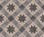 TERRA STELLA - 20x20 cm - GRIS-  Carrelage aspect ciment vieilli motif étoile