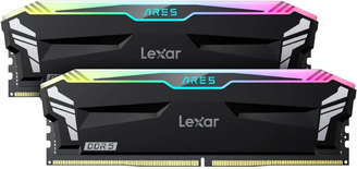 Kit Barrettes mémoire 32Go (2x16Go) DIMM DDR5 Lexar Ares RGB 7200MHz (Noir)