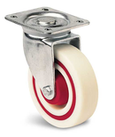 Roulette saturne grise en tôle d’acier emboutie zinguée de forte épaisseur 100mm pivotante - GUITEL HERVIEU – 72748