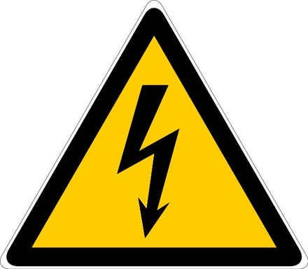 Pictogrammes d’avertissement de danger triangulaire ''Danger électrique'' - NOVAP - 4032030