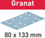 Abrasifs GRANAT 80x133mm P80 GR/10 - FESTOOL - 497128