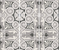 ART NOUVEAU - OPERA GREY - Carrelage 20X20 cm aspect carreaux de ciment vieilli gris