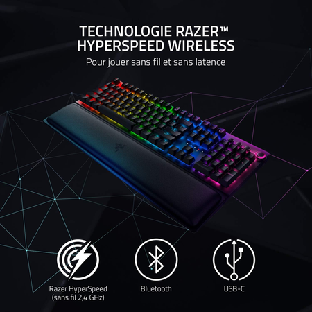 Clavier Rétroéclairé - RAZER - BlackWidow V3 Pro - AZERTY