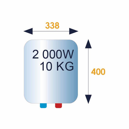 Chauffe-eau électrique petite capacité RISTRETTO rond compact sur évier 15 L - THERMOR - 221079