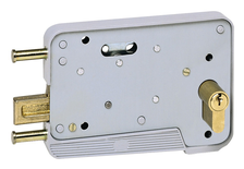 Serrure en applique réversible garage 301 pêne levant gris - TIRARD - EA571301