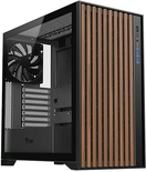 Boitier Moyen Tour ATX iTek Woody avec panneau vitré (Noir/Marron)