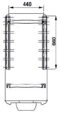 Console de fixation universelle pour chauffe-eau vertical 50 à 200L - ATLANTIC - 009124