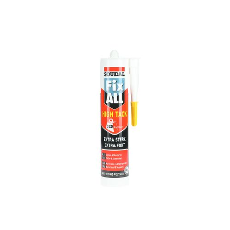 Mastic colle Fix All High Tack blanc cartouche 290ml - SOUDAL - 100268