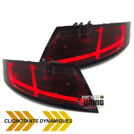 FEUX ROUGES FUMES CELIS CLIGNOTANTS LEDS DYNAMIQUES AUDI TT 8J 2006-2014 (04231)