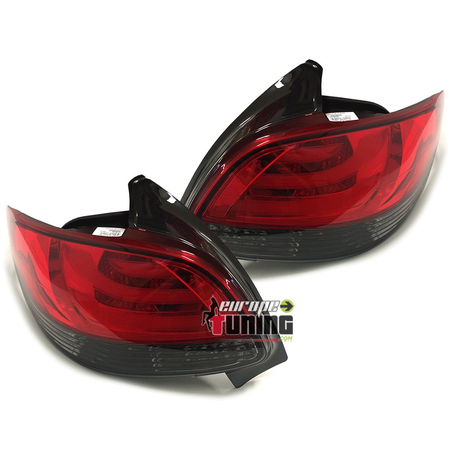 FEUX LED CELIS LCI ROUGES FUMES POUR PEUGEOT 206 et 206 + (03912)