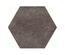 HEXATILE CEMENT - MUD - Carrelage 17,5x20 cm hexagonal uni aspect ciment marron