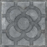 WORLD STREETS ACORN GRAFITO 20 x 20 cm - Carrelage aspect carreaux de ciment fleur anthracite