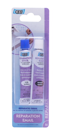 Pâte réparation émail tube blanc 20g - GEB - 106960