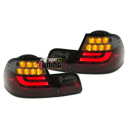 2 FEUX ROUGES NOIRS LED LIGHTBAR CELIS BMW SERIE 3 TYPE E46 COUPE 2003-2007 (03480)