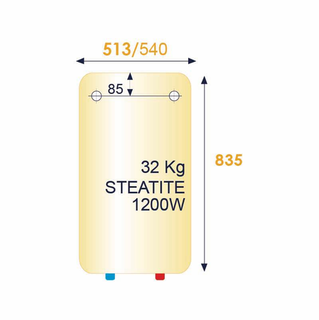 Chauffe-eau électrique vertical mural STÉATIS 150L - THERMOR - 251178