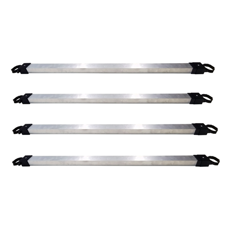 Lot de 4 barres réglables pour robot tondeuse pour trampolines