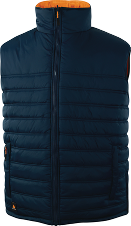 Gilet sans manche réversible HV orange/bleu marine TM - DELTA PLUS - FIDJ3HVORTM