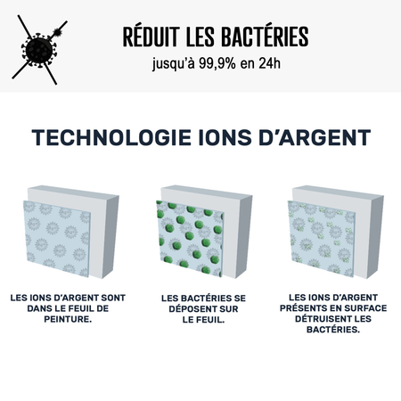 Peinture anti bactérienne, mur et plafond : Arcascreen Anti Bactérien