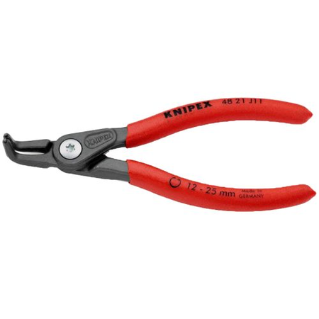 Pince circlips intérieurs 12 à 25mm coudée à 90° avec pointe de 1,3mm  - KNIPEX - 48 21 J11