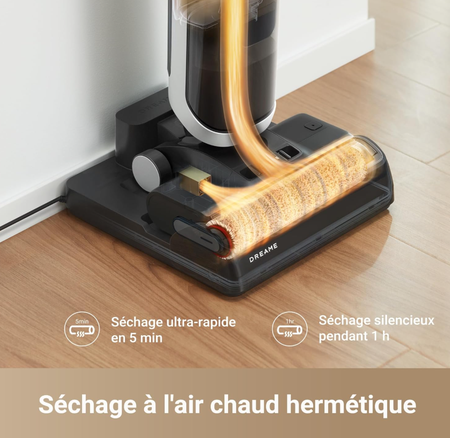 Dreame H14 Aspirateur Eau et Poussière, Portée à Plat à 180°