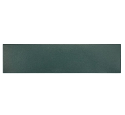STROMBOLI VIRIDIAN GREEN - Carrelage uni pour pose chevron ou bâton rompu en  9,2x36,8 cm vert canard mate
