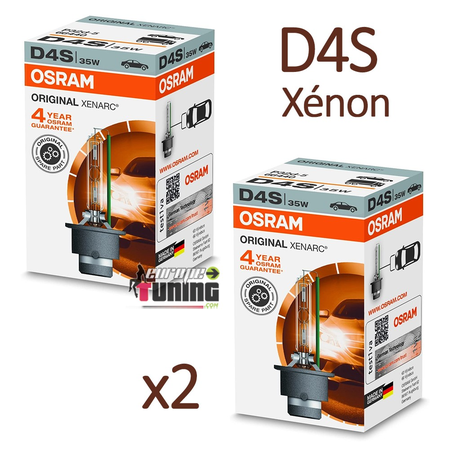 2 AMPOULES XENON D4S OSRAM XENARC ORIGINAL 4500K 35W 42V (05441)