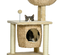 Arbre à chat style cosy chic 2 coussins inclus quenouille sisal naturel beige