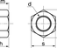 Écrou hexagonal frein indésserrable avec bague nylon inox A2 DIN 985 M20 boîte de 25 - ACTON - 6260220