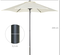 Parasol droit de jardin Ø 1,96 m alu. polyester