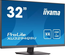 Ecran PC - IIYAMA - XU3294QSU-B1 - 31,5 VA LED WQHD 2560 x 1440 - 4ms - 75Hz - HDMI DP