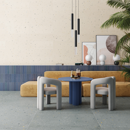 Croccante-R Arandano - Carrelage aspect terrazzo 80x80 cm