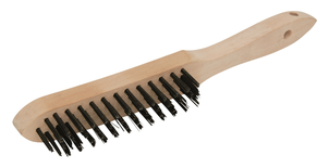 Brosse métal rigide 4 rangées à manche - ROULOR - 5252