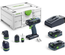 Perceuse-visseuse 18V T 18+3 HPC 4,0 I-Set + 2 batteries 4.0Ah + chargeur + coffret Systainer 3 - FESTOOL - 576989