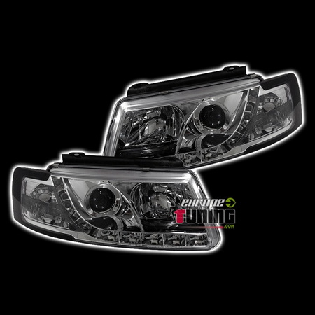 PHARES FEUX AVANTS DEVIL EYES CHROM VOLKSWAGEN VW PASSAT 3B (13094)