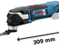 Découpeur-ponceur 18V GOP 18V-28 Professional (sans batterie ni chargeur) + coffret L-BOXX - BOSCH - 06018B6001