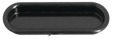 Poignée cuvette plastique noire 75x23 mm - MONIN - 131650